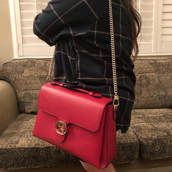 Gucci Interlocking G Satchel - Picture 3 of 13